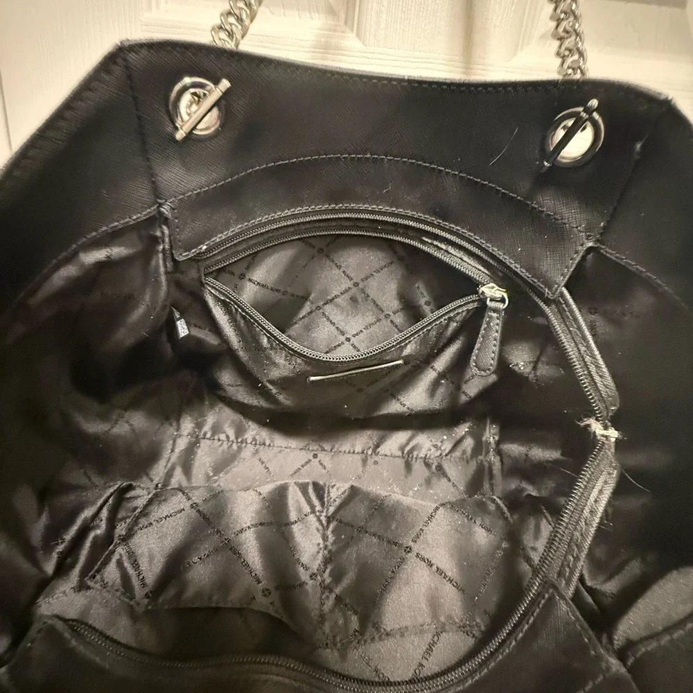 Michael Kors Charcoal Gray Black Tote Bag